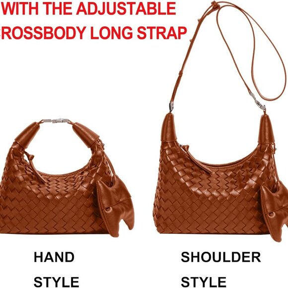 Crossbody Tote Bag Vegan Leather Small Hand Bag Women Versatile Compact - Picture 3 of 6